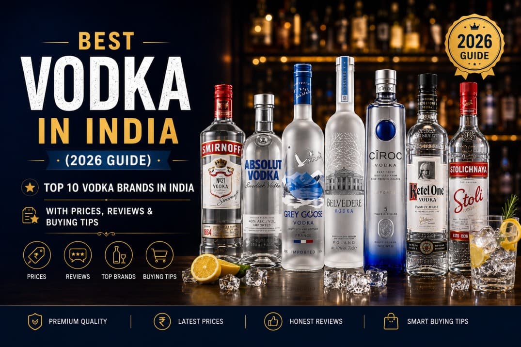 Best Vodka in India (2026 Guide): Top 10 Vodka Brands in India with Prices, Reviews & Buying Tips